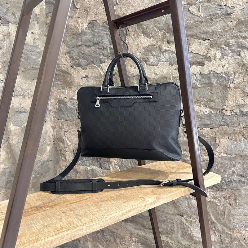 Louis Vuitton Black Damier Infini Porte-documents Jour NM Business Bag