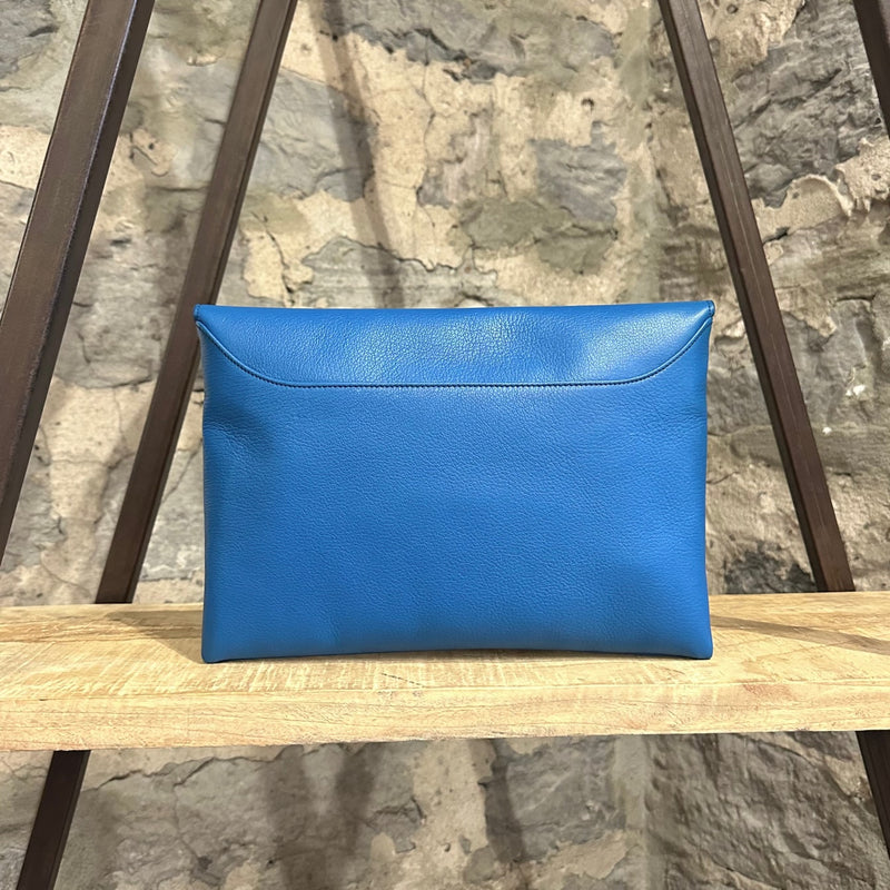 Pochette en cuir bleu Givenchy Antigona