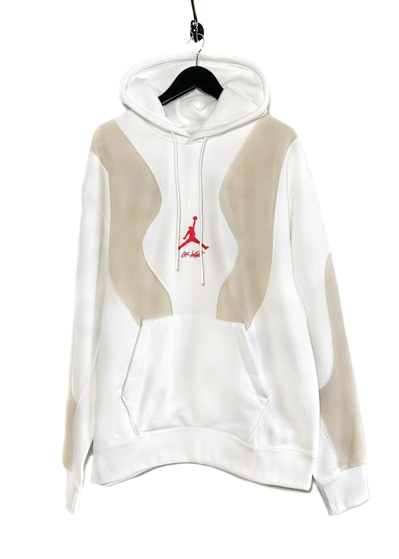 Sweat à capuche brodé avec logo rouge Off-White X Nike Jordan SS21