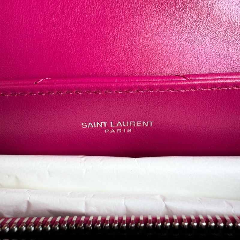 Saint Laurent Pink Small Loulou Monogram Quilted Chain Bag