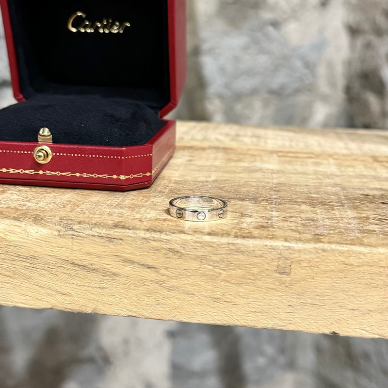 Cartier White Gold Love Wedding Band Ring