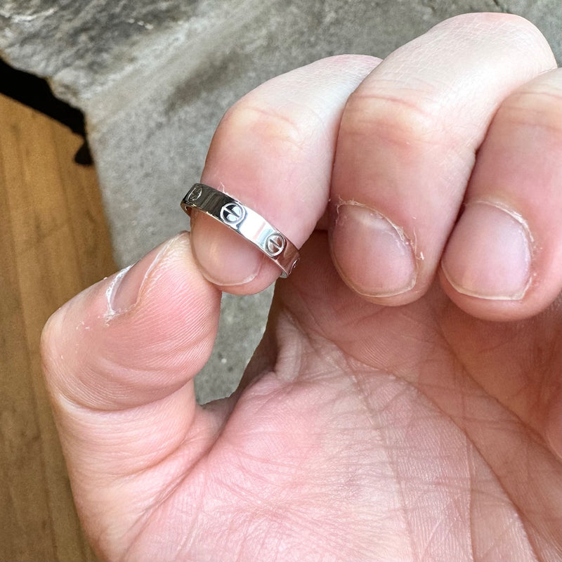 Cartier White Gold Love Wedding Band Ring