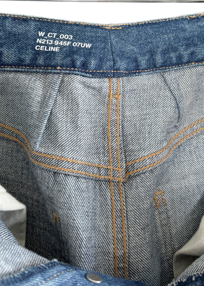 Celine Washed Blue Boyfriend Jeans