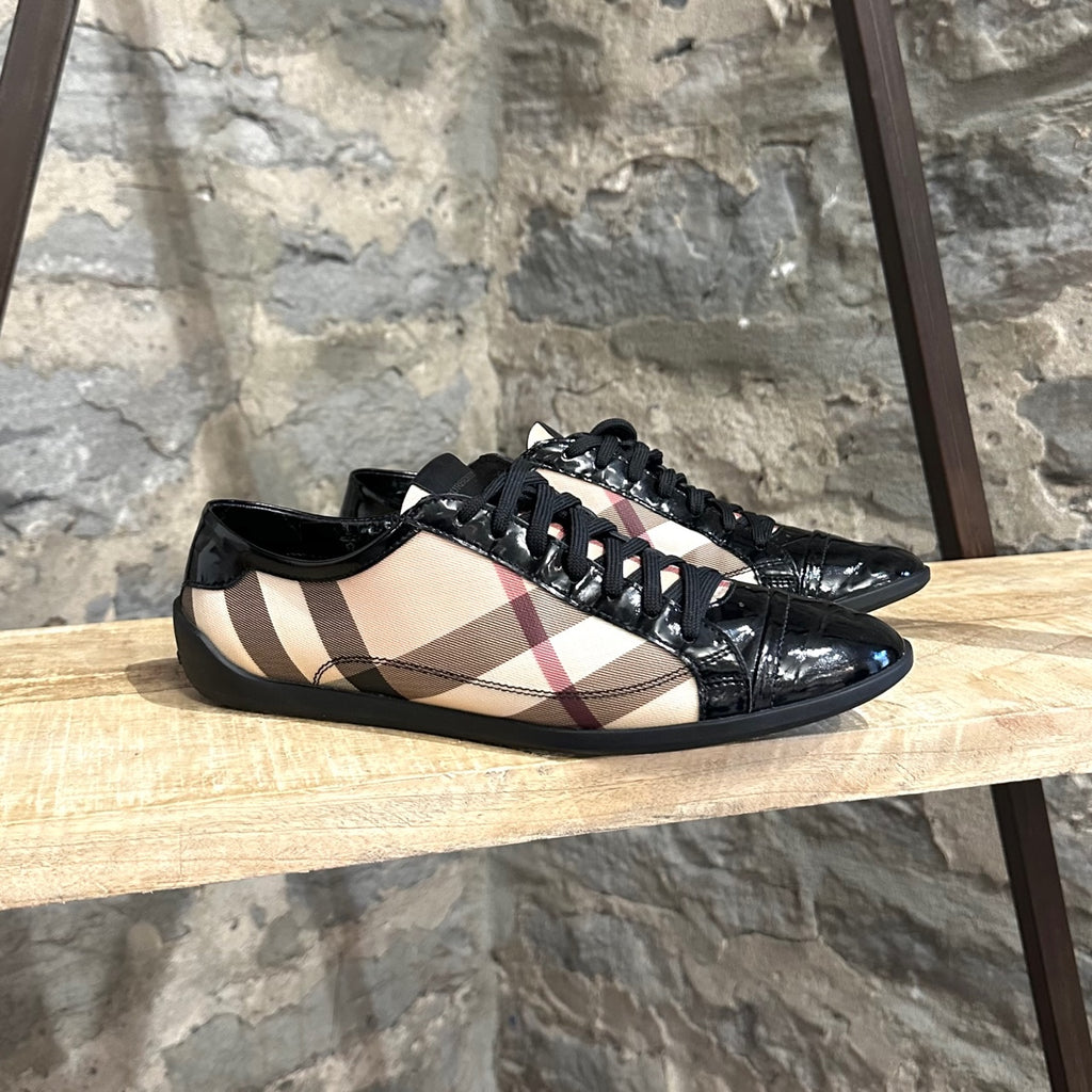 Burberry Coated Canvas House Check Sneakers