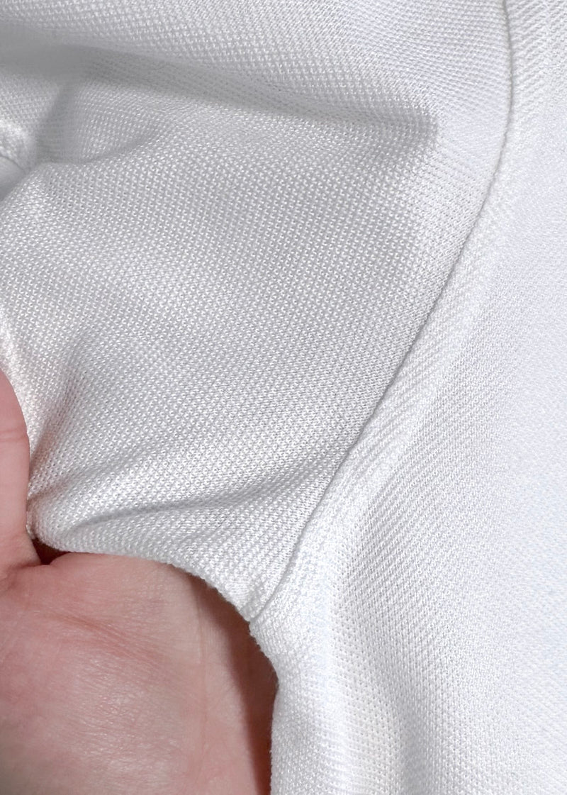 Givenchy Piercing Accent White Piqué Polo Shirt