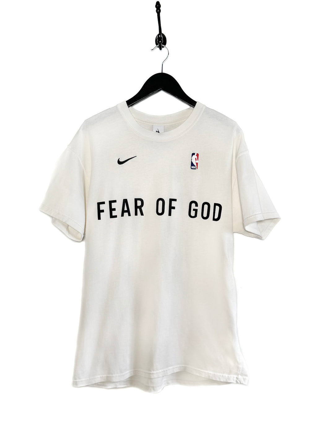Nike X Fear Of God NBA Warm Up Ivory Logo T-shirt
