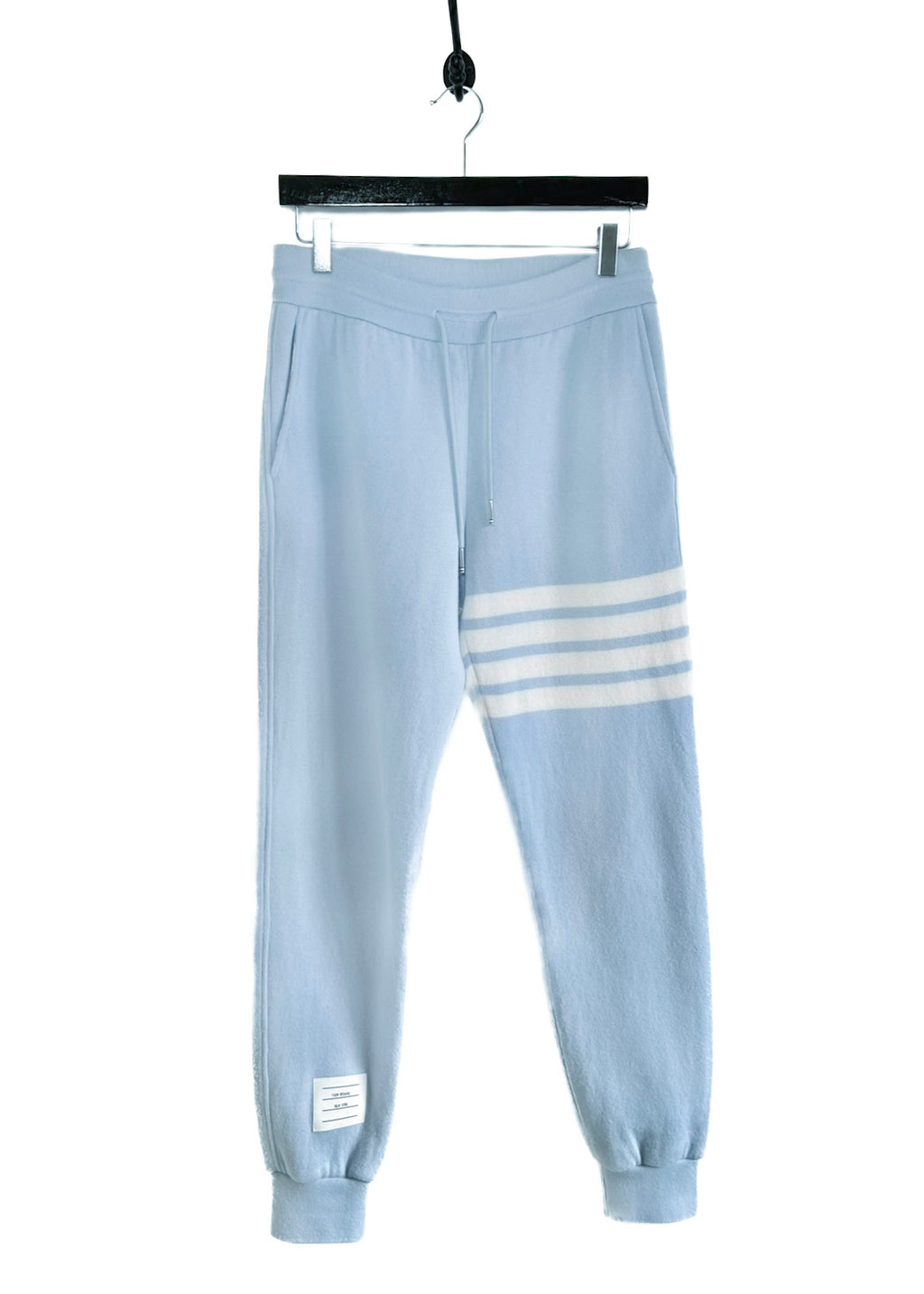 Thom Browne Blue Cashmere Blend 4-Bar Lounge Pants