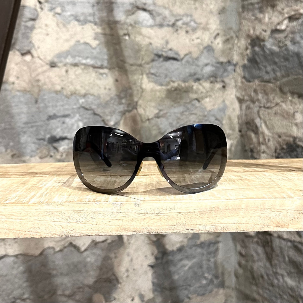 Chanel 4159 Black Quilted CC Oversized Sunglasses