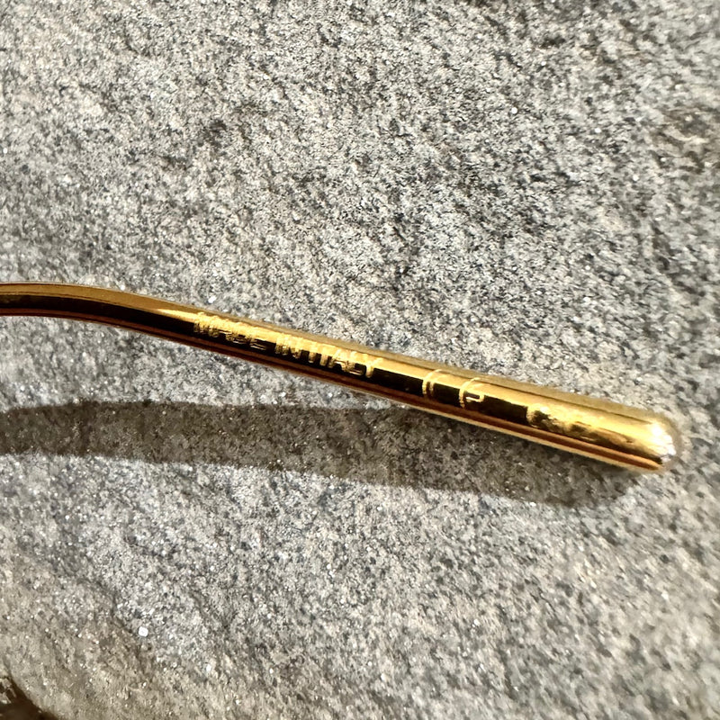 Boucheron BC0096S Gold Plated Embellished Round Sunglasses