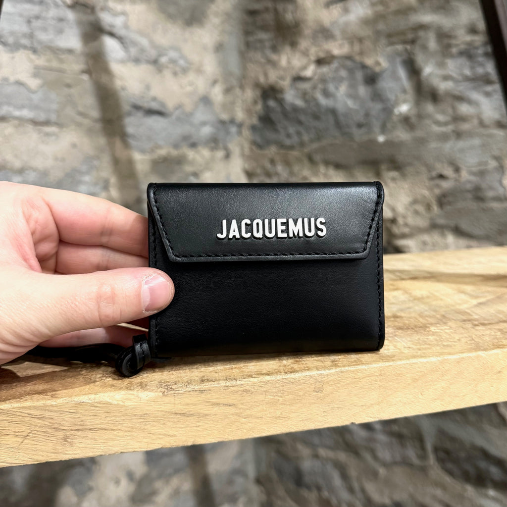 Portefeuille à lanière noir avec logo Jacquemus Le Porte Jacquemus