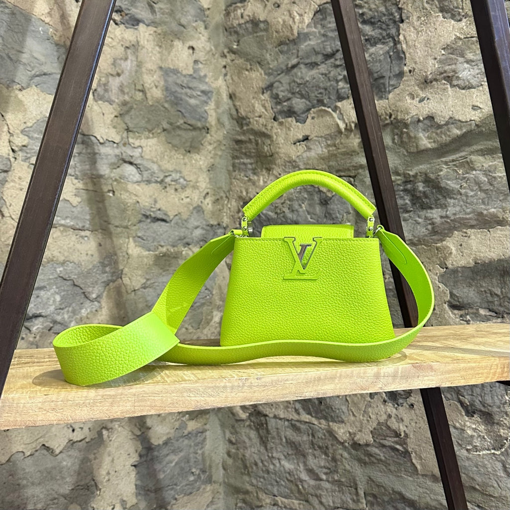 NEW Louis Vuitton Capucines Mini Taurillon Green Vert d'eau