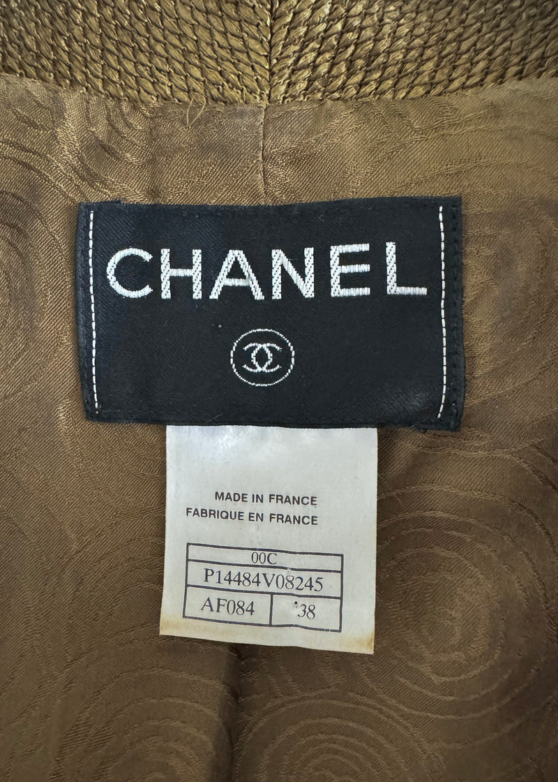 Chanel 00C Metallic Pewter Evening Blazer