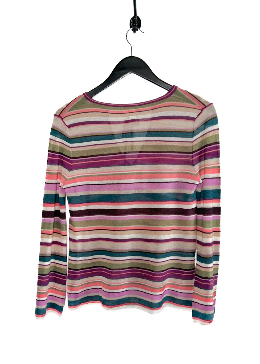 Marc Jacobs Multi Striped Cashmere Silk Sweater