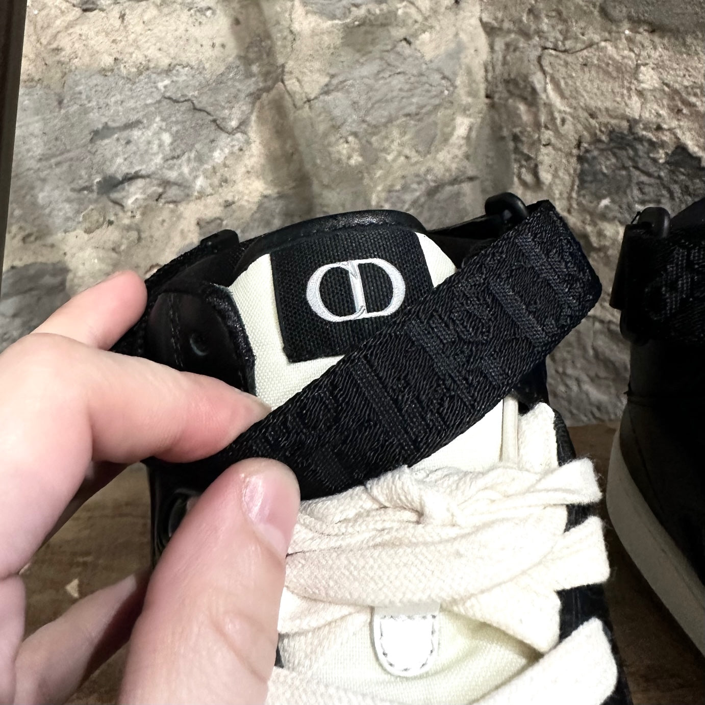 DIOR B27 Leather And Dior Oblique Jacquard Sneakers