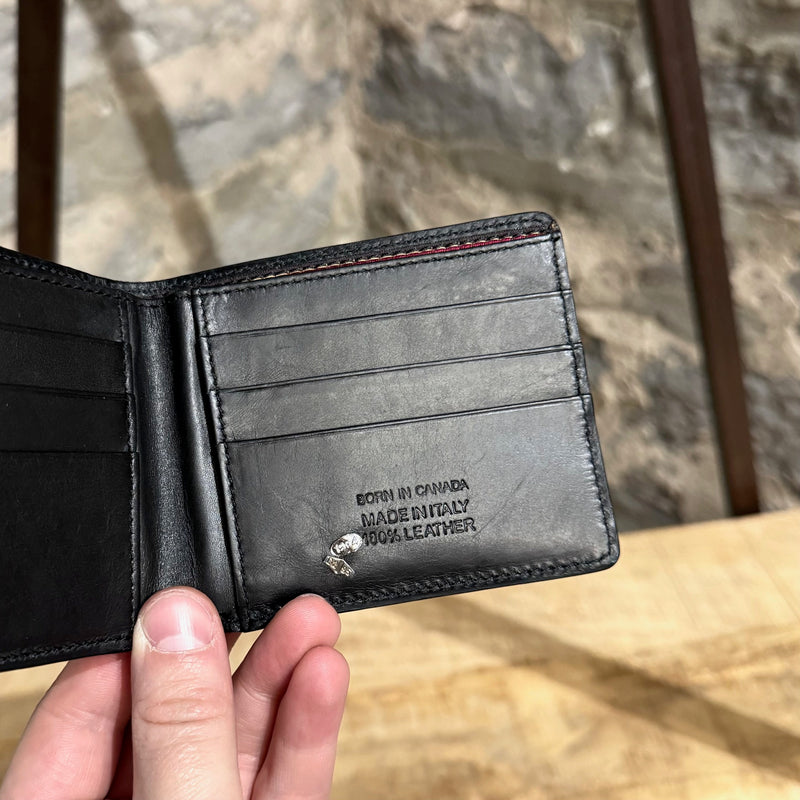 Dsquared2 Black Patent Leather Bifold Wallet