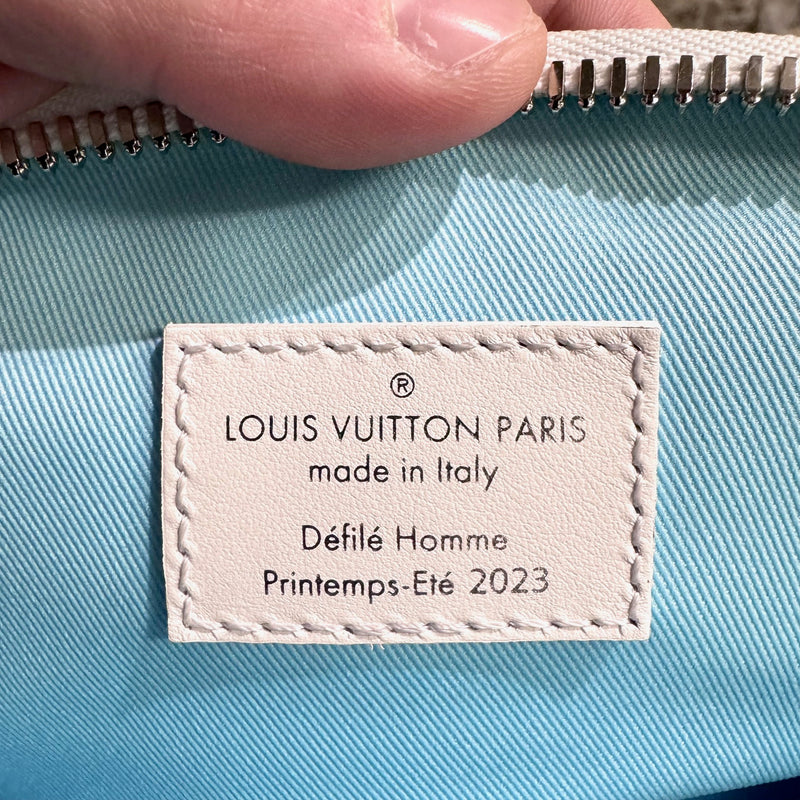Louis Vuitton SS23 White Comic Graffiti Multi Pockets Bum Bag