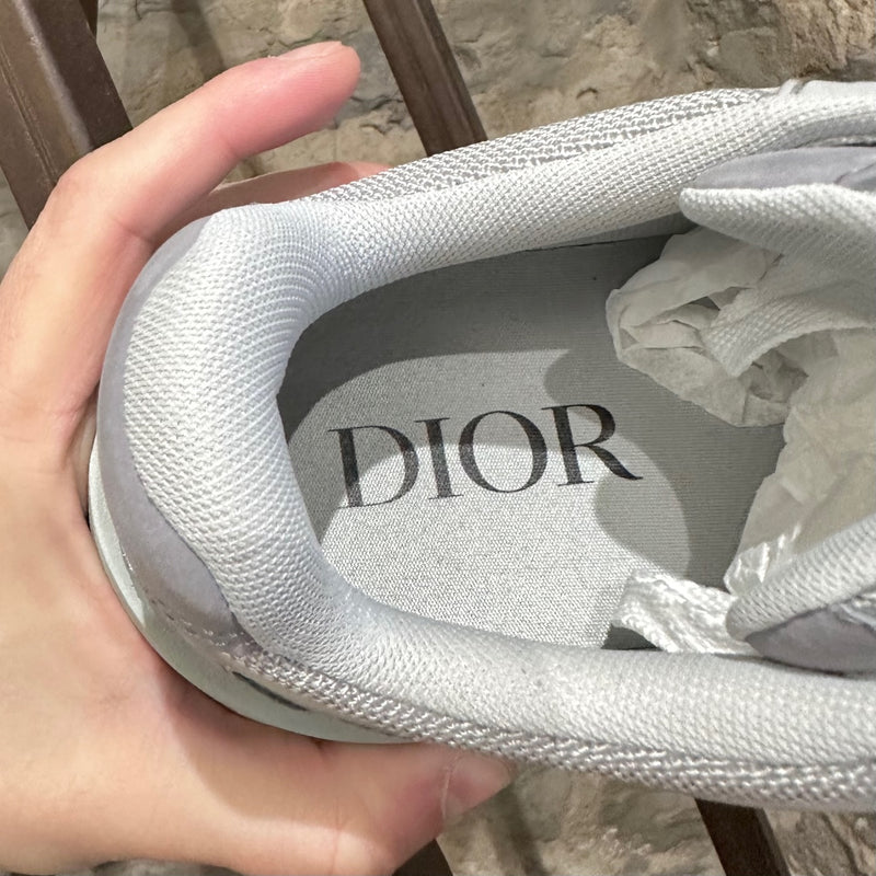 Dior B29 Grey Mesh Suede Reflective Low-top Sneakers