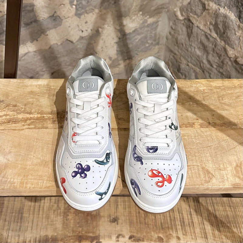 Dior X Kenny Scharf B27 White Oblique Galaxy Graffiti Low Top Sneakers