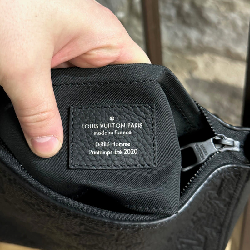 Louis Vuitton Black Empreinte Monogram Triangle Messenger Bag