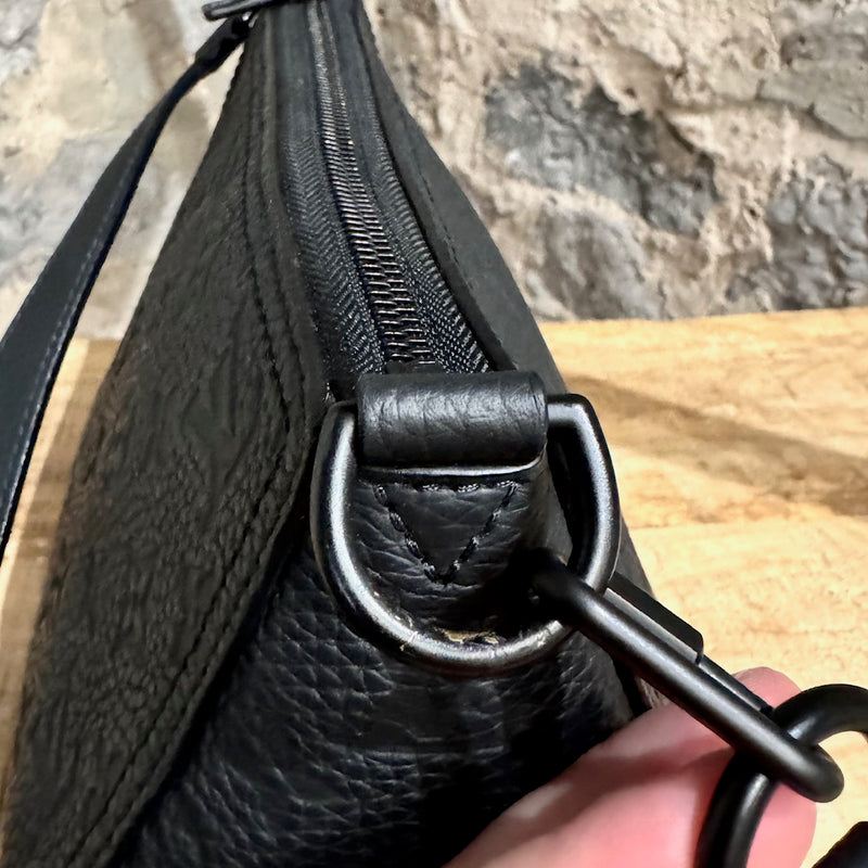 Louis Vuitton Black Empreinte Monogram Triangle Messenger Bag