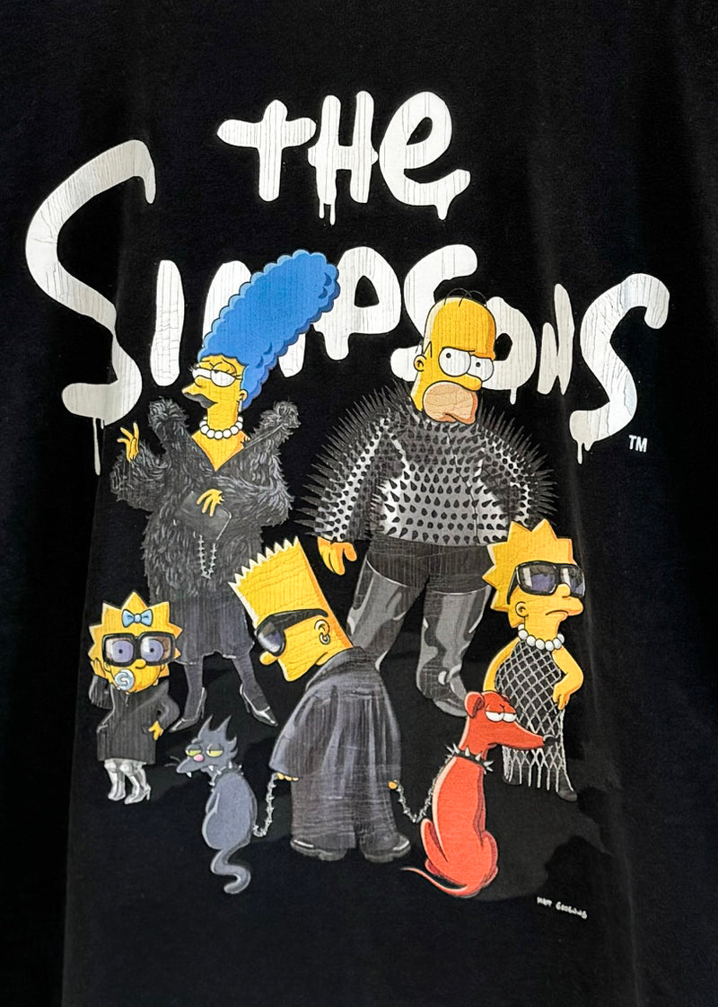 Balenciaga "The Simpsons" Oversized Black T-shirt