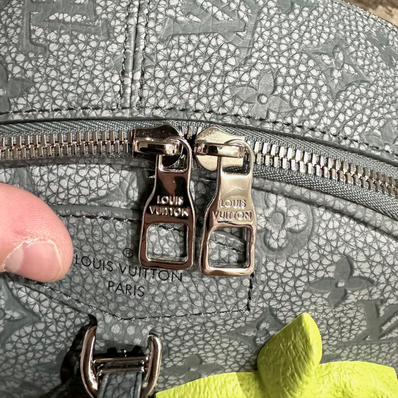 Louis Vuitton FW22 Grey Taurillon Monogram Climbing Ellipse Backpack