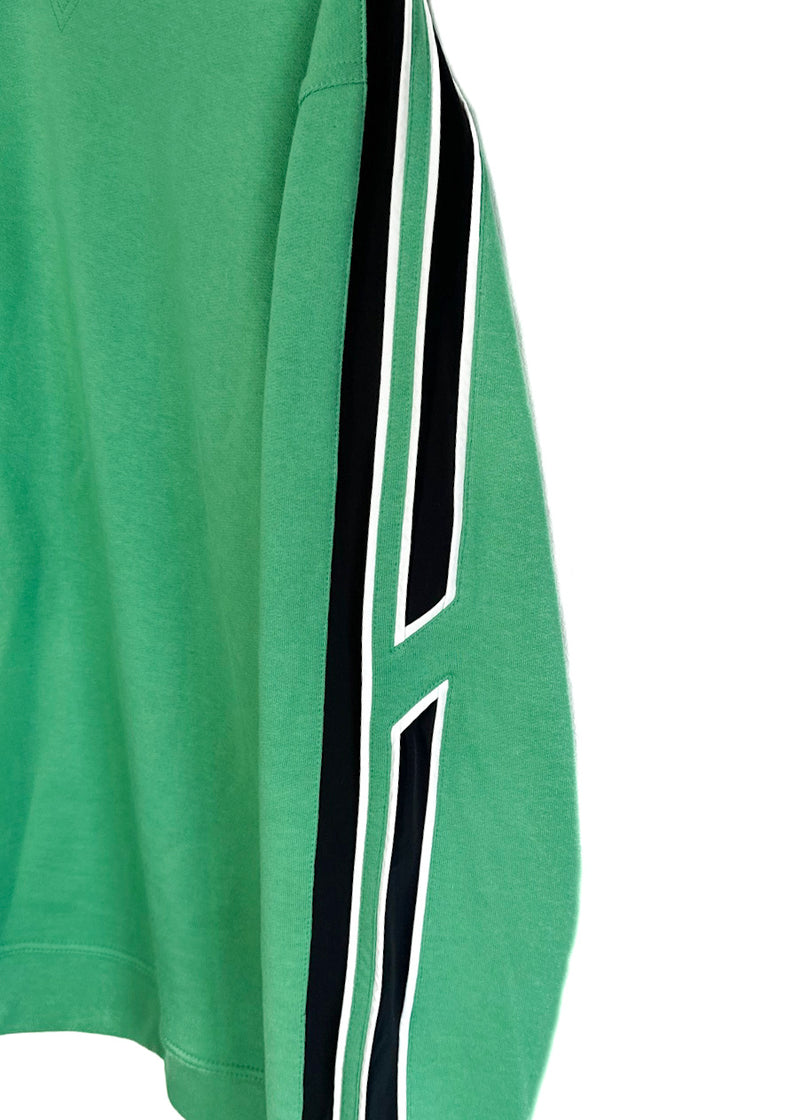 Sweat-shirt vert rayé Hermès Run H