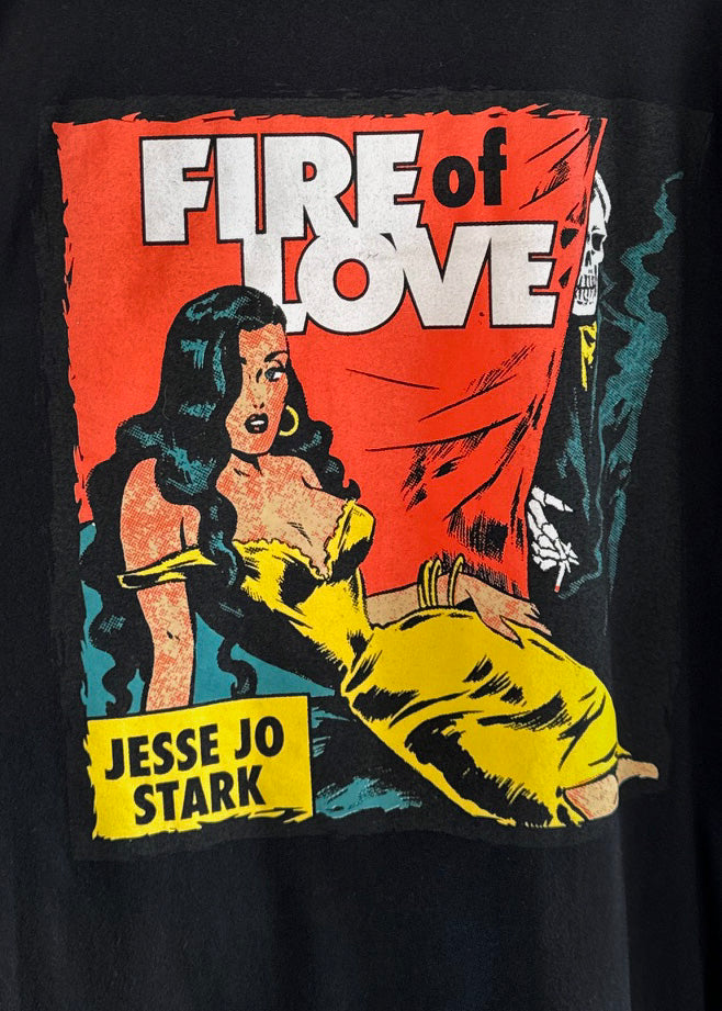 T-shirt à manches longues Chrome Hearts X Deadly Doll Fire of Love