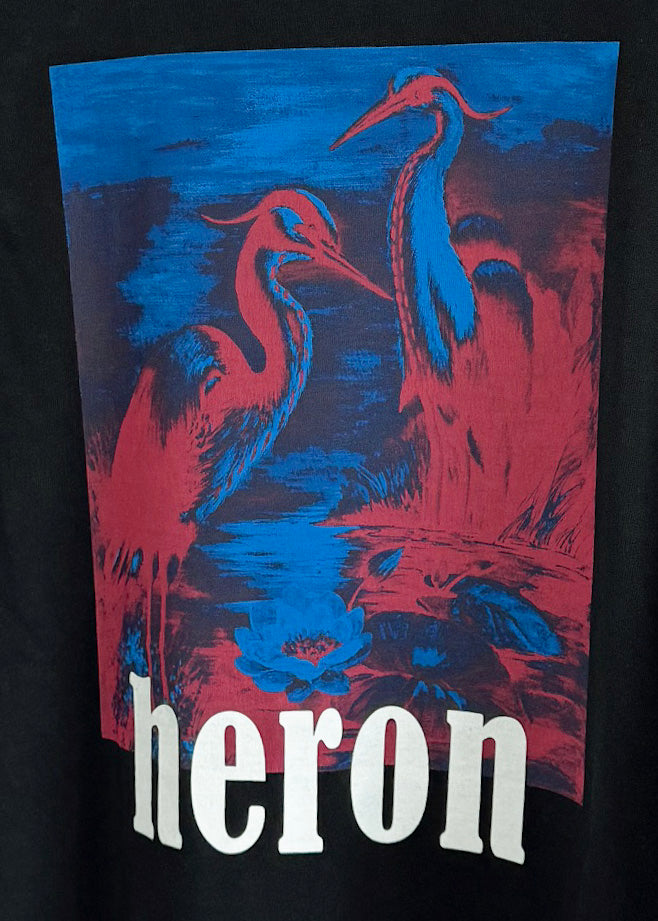Heron Preston Black Printed Long Sleeves T-shirt