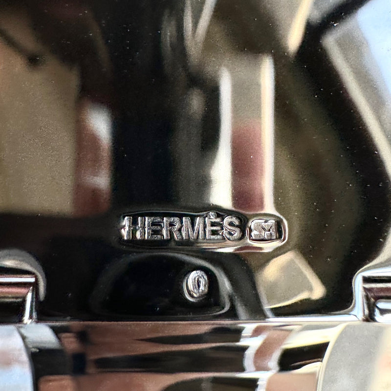 Hermès Extra Wide Clic Clac H Black Enamel Bracelet
