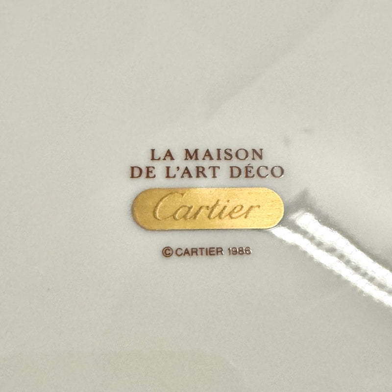 Cartier La Maison De L'Art Deco Panther Pattern Round Plate