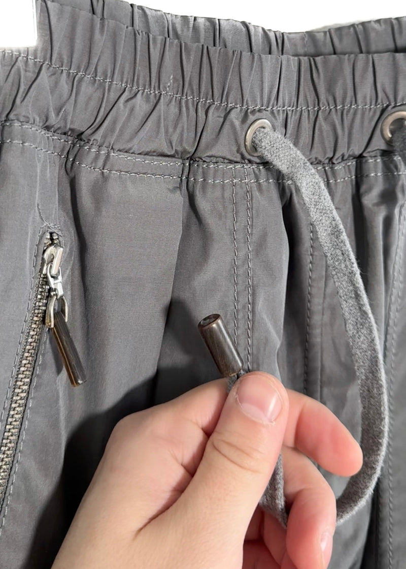 Brunello Cucinelli Grey Cargo Pocket Mini Skirt