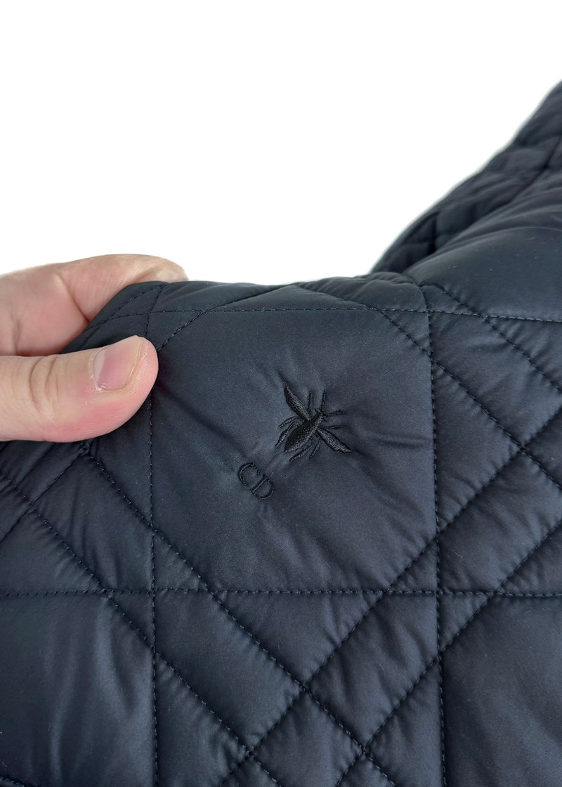 Dior Navy Blue Quilted Macrocannage Field Jacket