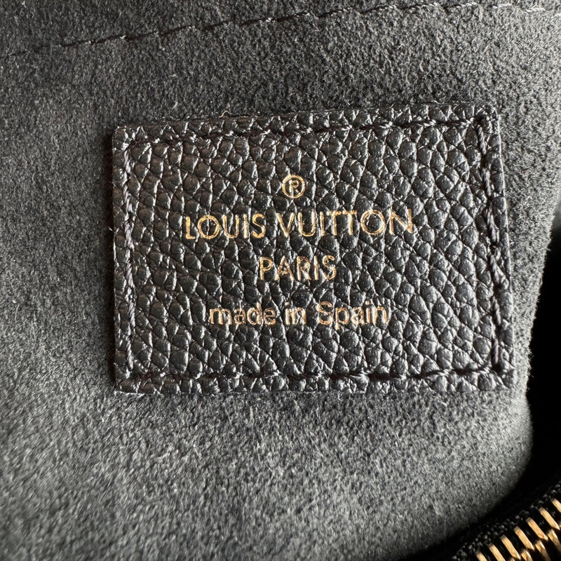 Louis Vuitton Monogram Black Leather Saint-Placide Chain 2way Bag