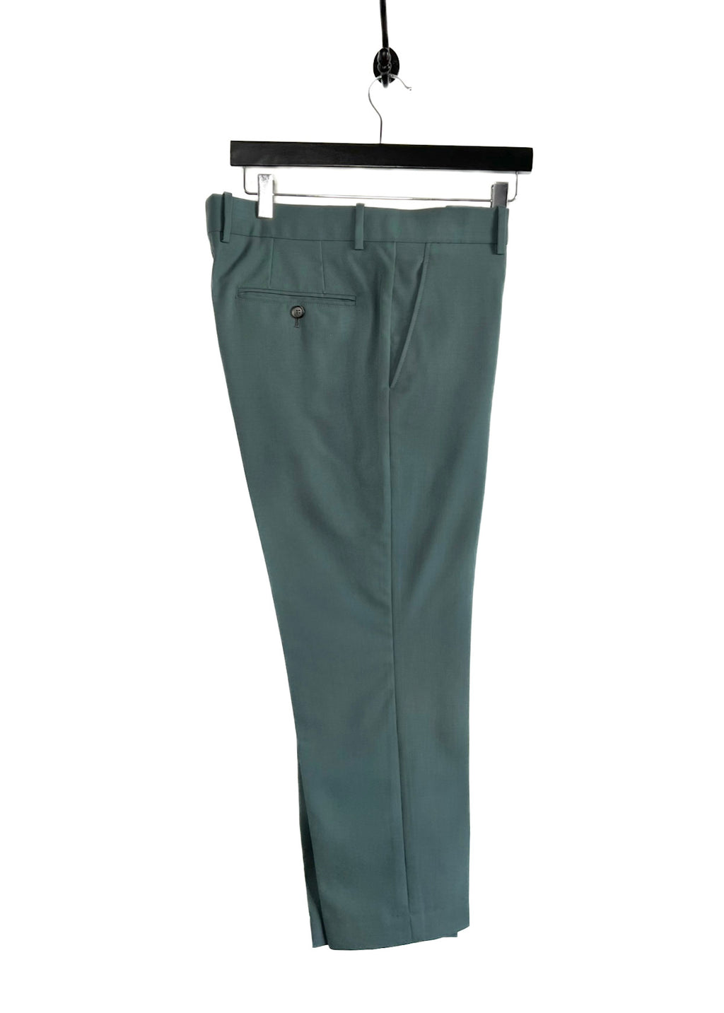 Pantalon vert gris en laine légère Marni