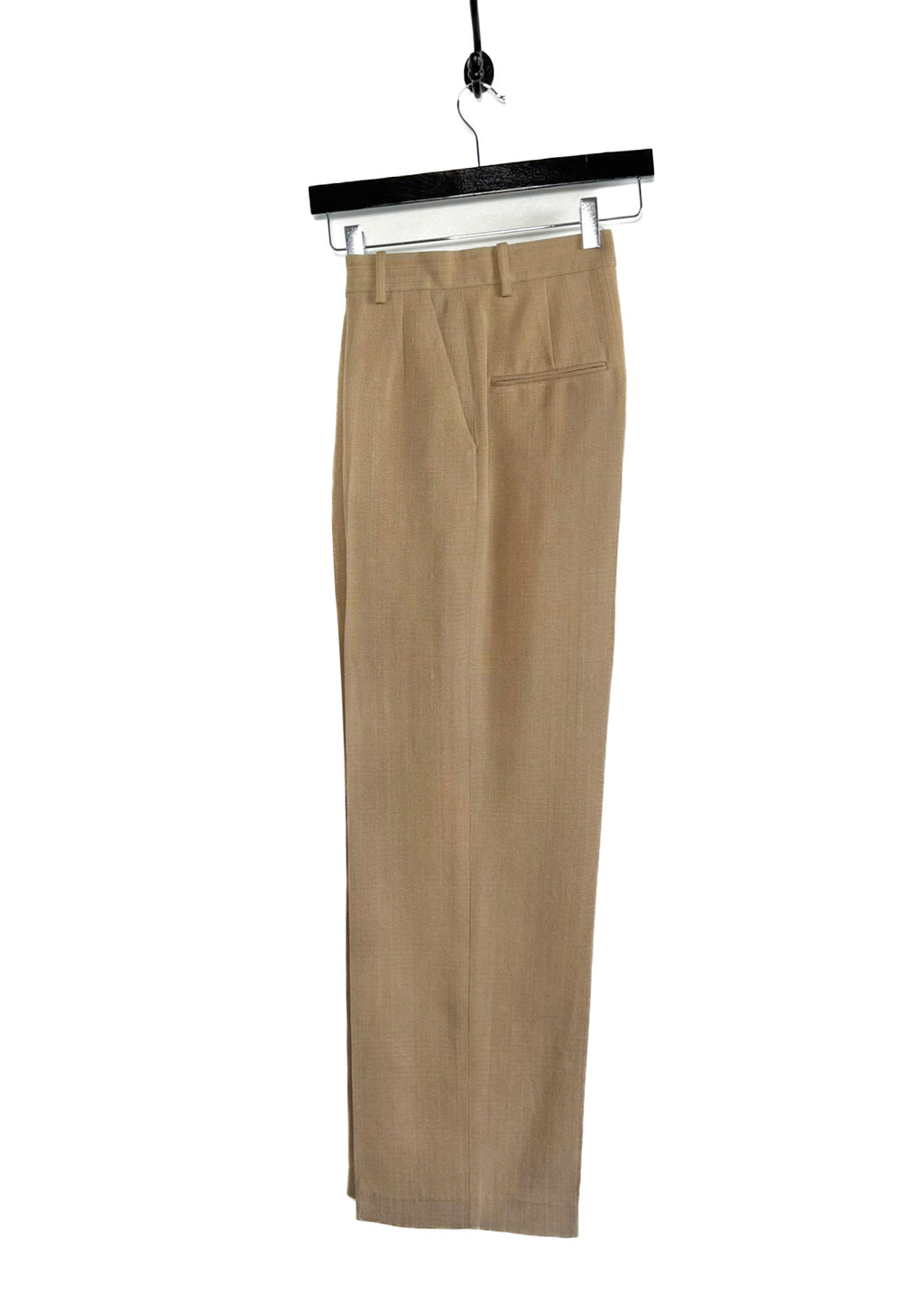 The Row Wide Leg Beige Viscose Silk Shantung Pants