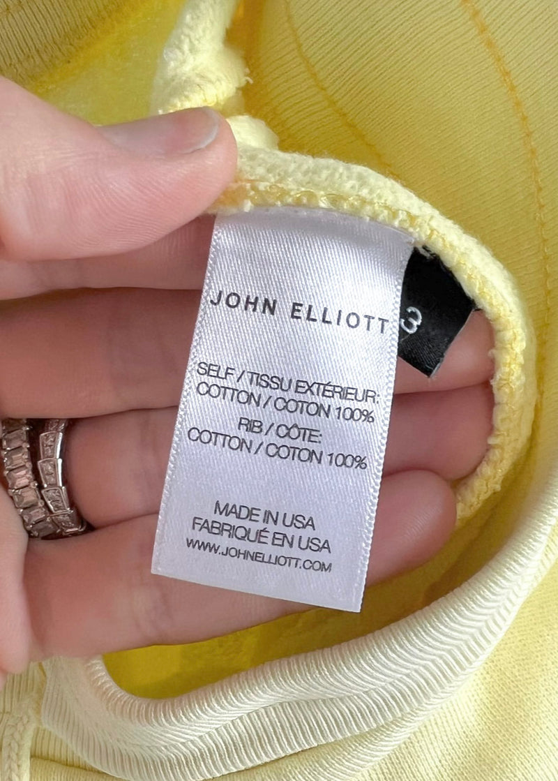 John Elliott Yellow Exposure Sweatshorts