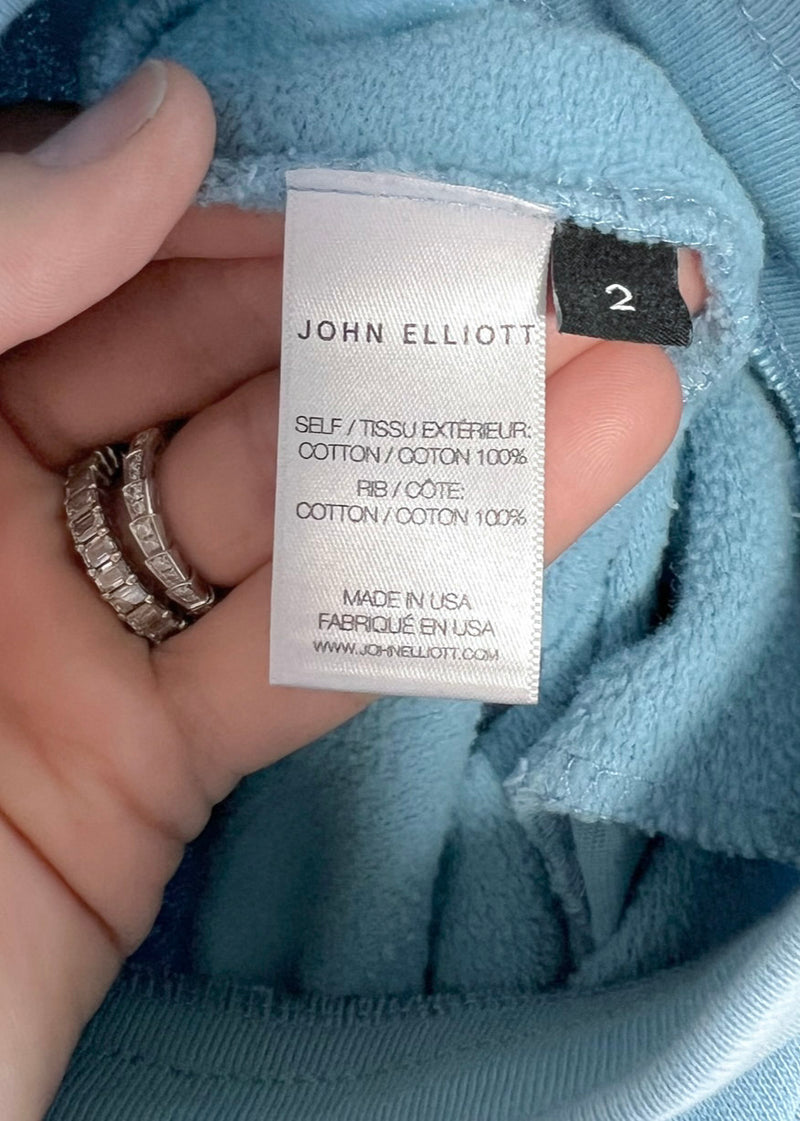 John Elliott Light Blue Exposure Sweatshorts