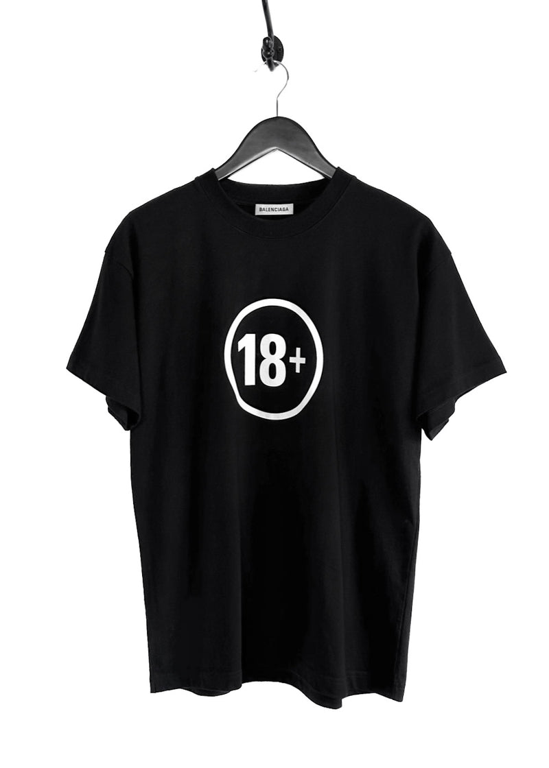 T-shirt graphique noir Balenciaga 2019 18+