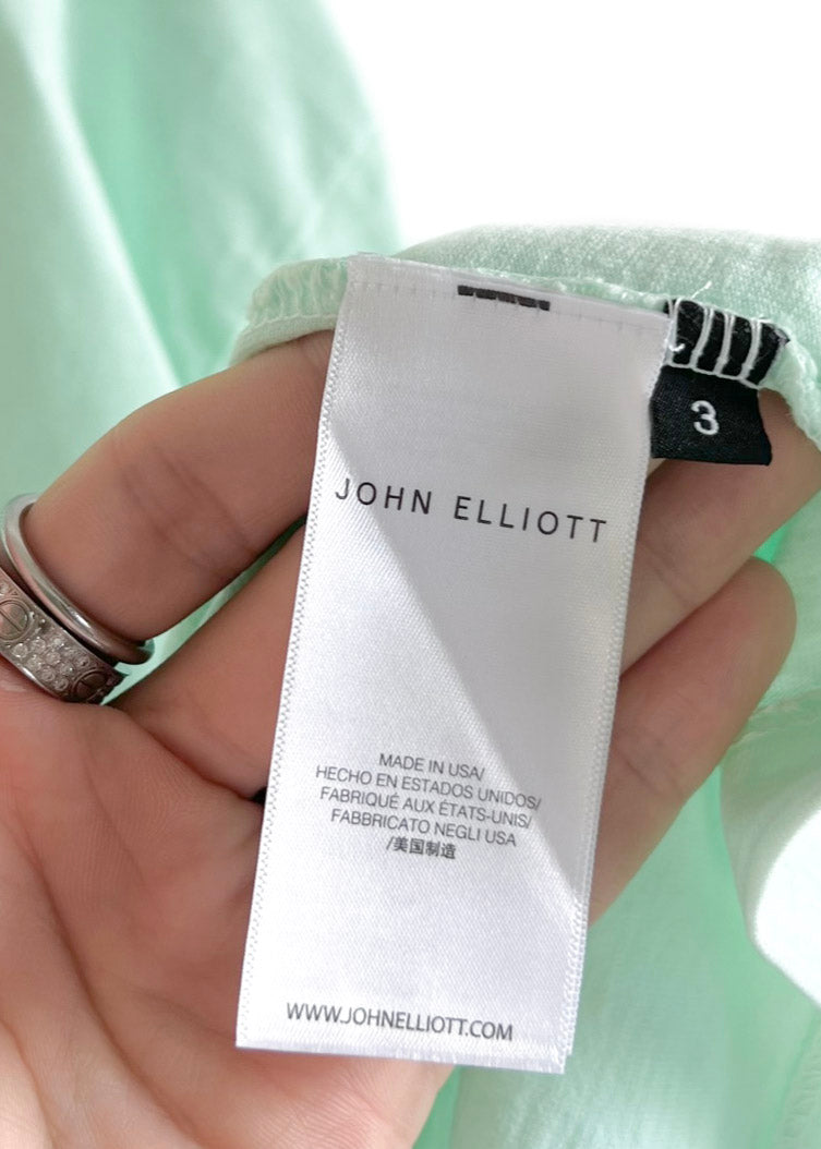 John Elliot Mint Green University Long Sleeves T-shirt