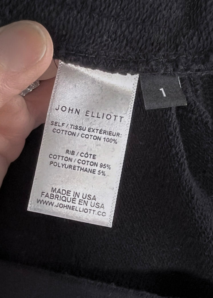 John Elliott Black Escobar Tapered Lounge Sweatpants