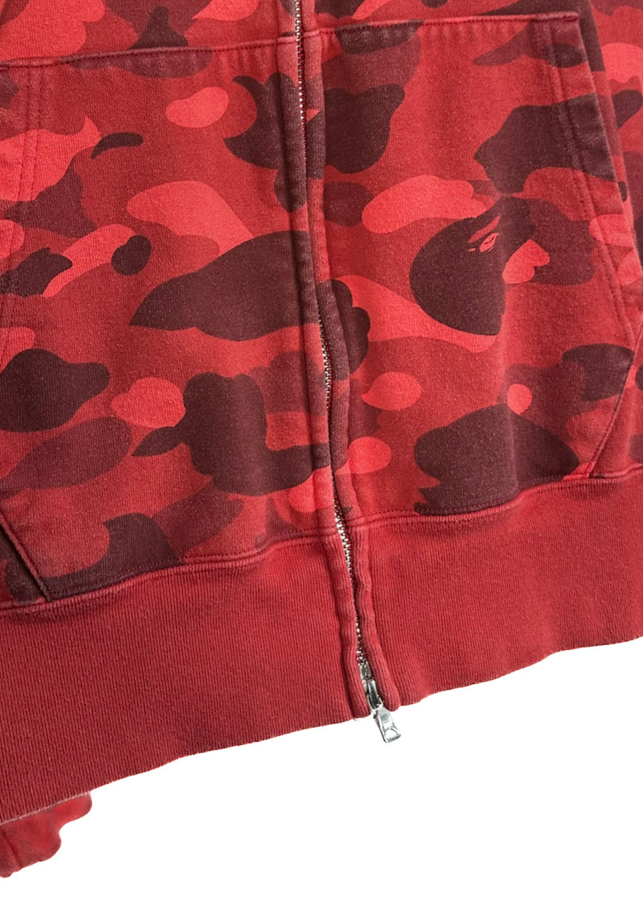 red bape hoodie