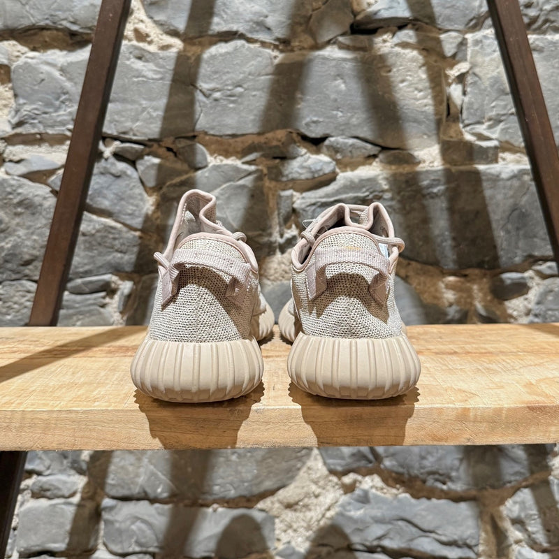 Back of Adidas YEEZY 350 Oxford Tan Low-top Sneakers