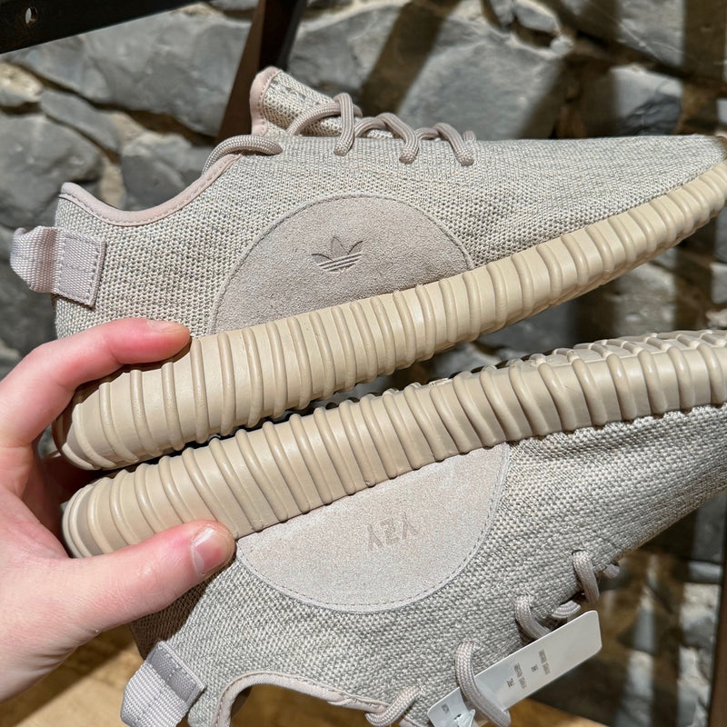 Sides of Adidas YEEZY 350 Oxford Tan Low-top Sneakers