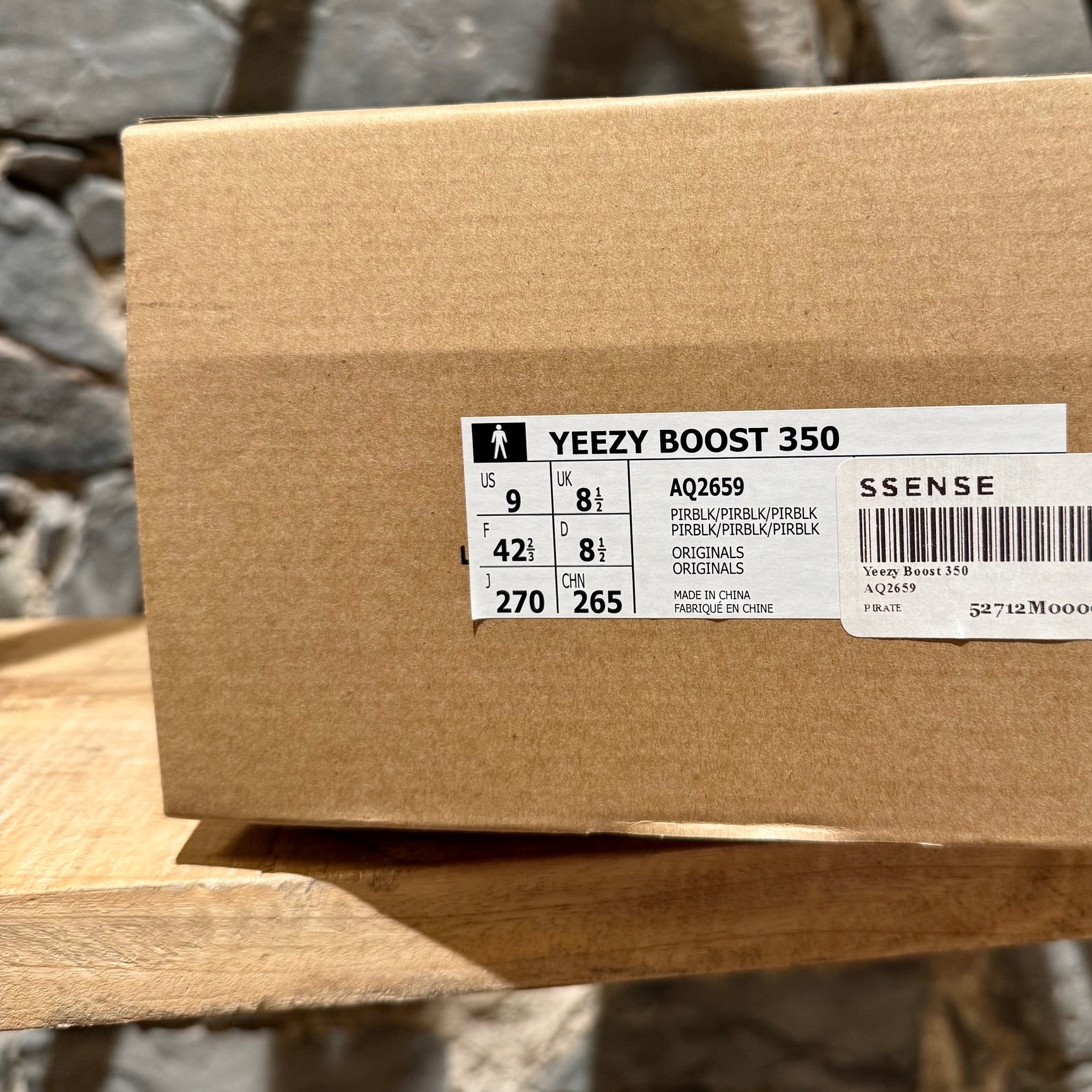 yeezy boost 350 black box Adidas YEEZY Boost 350 2015 Pirate Black Low-top Sneakers – Boutique LUC.S