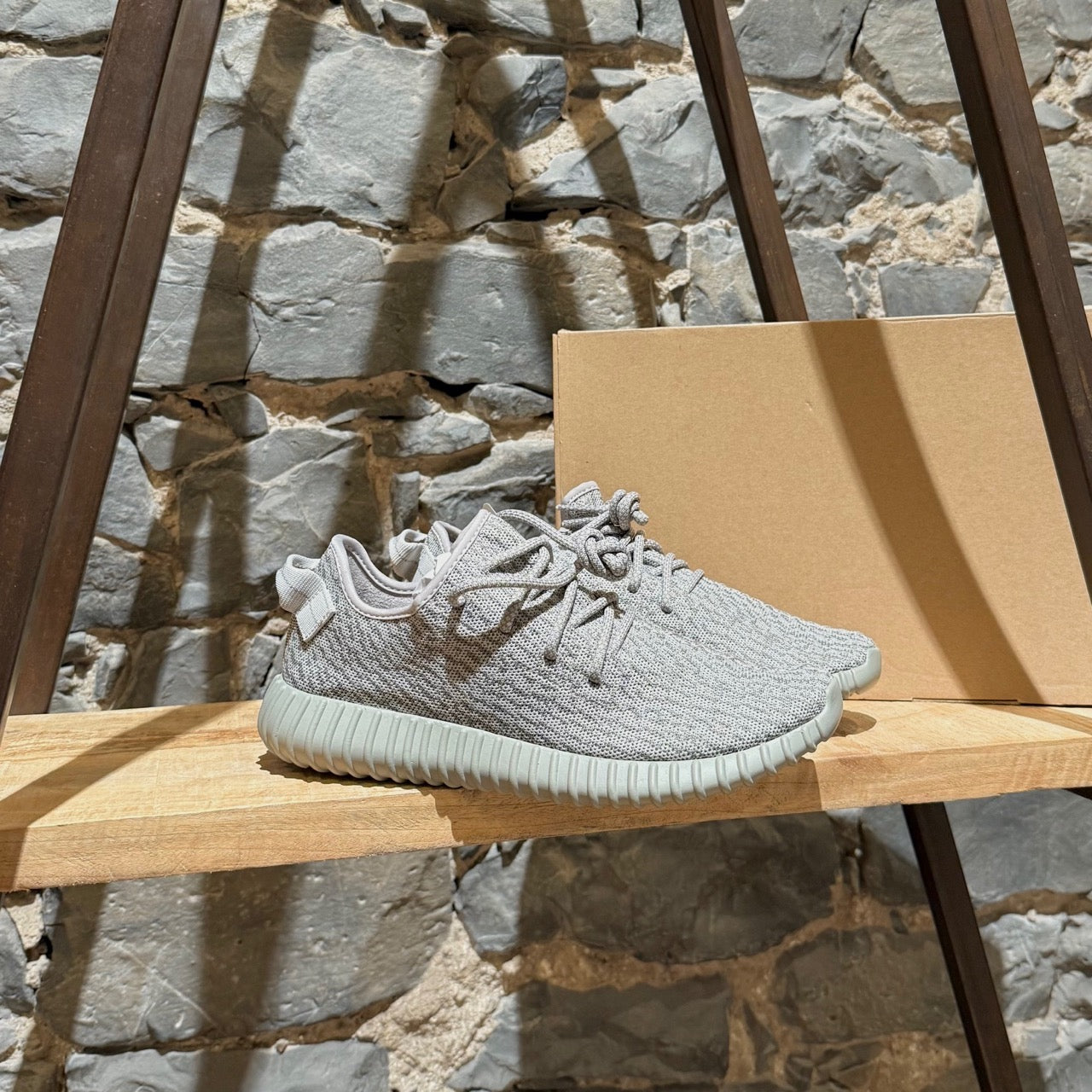 yeezy boost 350 moonrock box Adidas YEEZY Boost 350 Moonrock Grey Low-top Sneakers – Boutique LUC.S