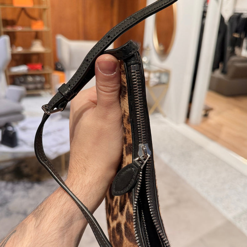 Alaïa Le Demi Leopard Calf Pony Hair Bag