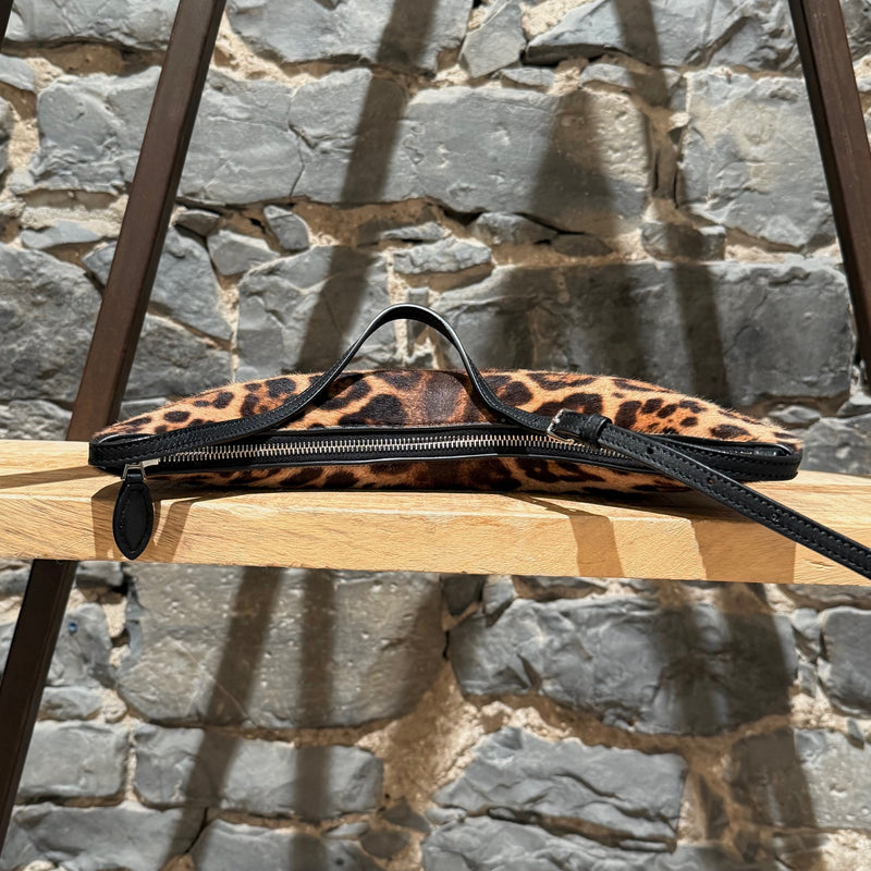 Alaïa Le Demi Leopard Calf Pony Hair Bag