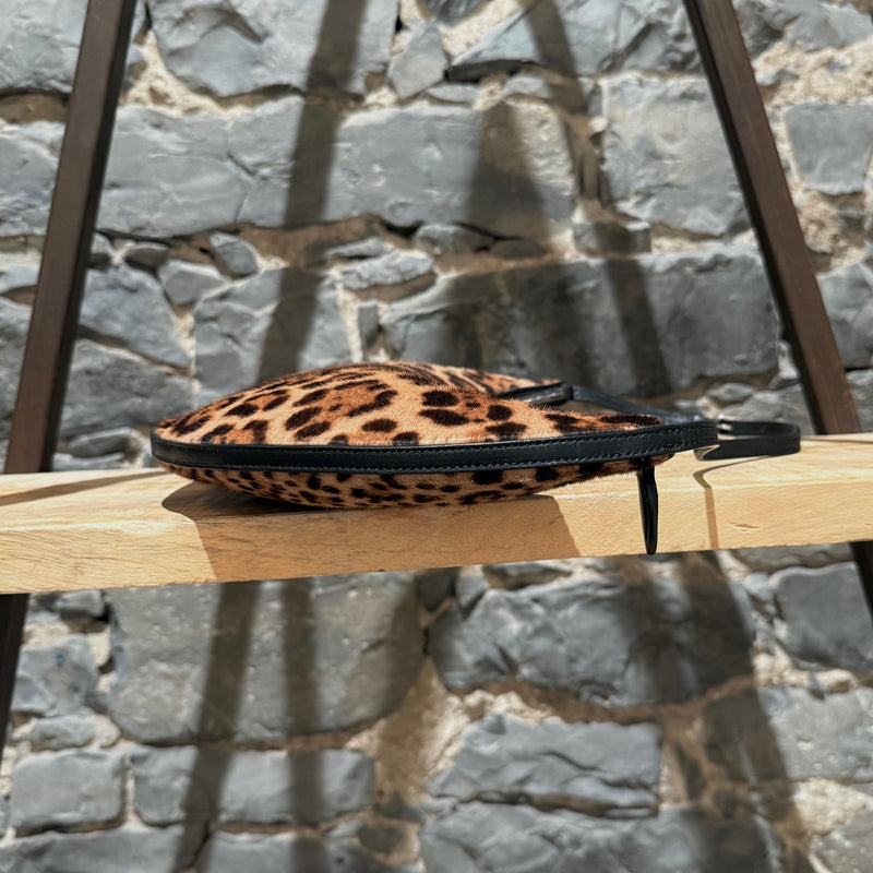 Alaïa Le Demi Leopard Calf Pony Hair Bag
