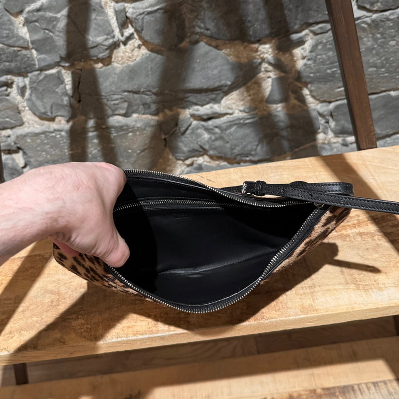 Alaïa Le Demi Leopard Calf Pony Hair Bag